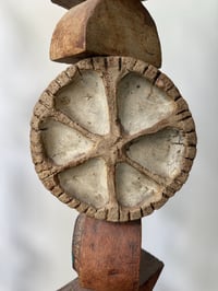 Image 6 of Bernard Rooke Studio Ceramic TOTEM Floor Lamp with Blue Roundels