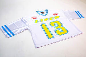 Image of LIFER TRAINING JERSEY (WHITE/POWDER BLUE)