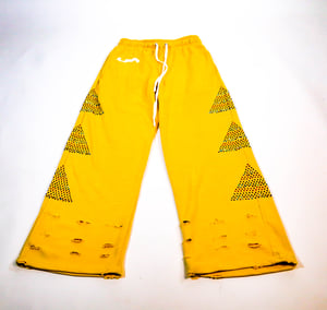 Image of LIFER SUN DISTRESSED SWEAT PANT (GOLDENROD)
