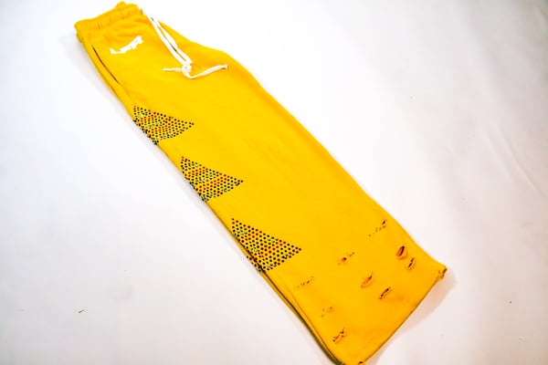 Image of LIFER SUN DISTRESSED SWEAT PANT (GOLDENROD)