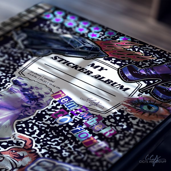 Image of My Sticker Album - Reusable Sticker Collection Book