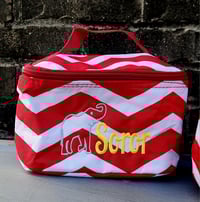 Image 3 of Soft embroidered toiletries bag