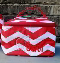 Image 4 of Soft embroidered toiletries bag