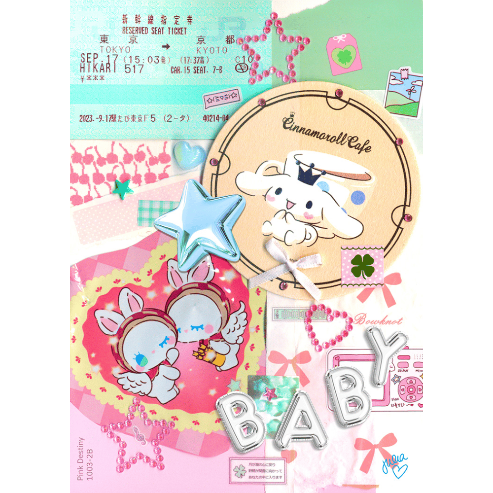Image of Collage Print: Cinnamoroll