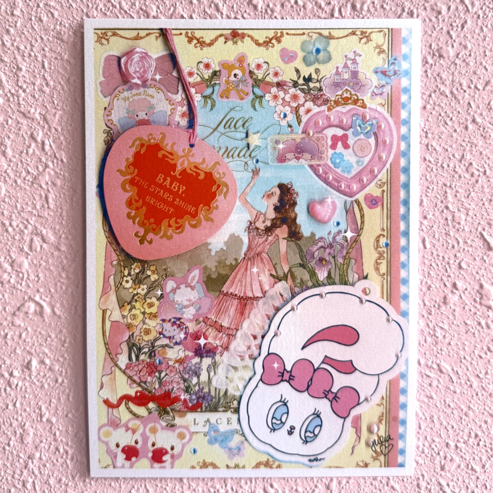 Image of Collage Print: Baby the Stars