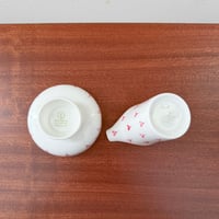 Image 3 of Gustavsberg Rosalin Sugar Bowl and Creamer