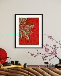 Image 4 of Bleeding Blossom - Peony and Eye Art Print (9x12"-18x24")