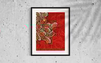 Image 3 of Bleeding Blossom - Peony and Eye Art Print (9x12"-18x24")