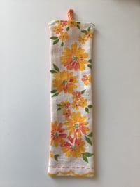 Image 1 of Marque-pages Caroline fleurs orange