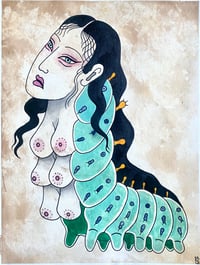 Image 1 of Madame Caterpillar Original (9x12")