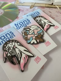 Image 1 of [original] trans angel enamel pins