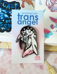 Image 3 of [original] trans angel enamel pins
