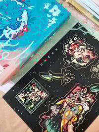 Image 2 of [original] moth guardian sticker sheet