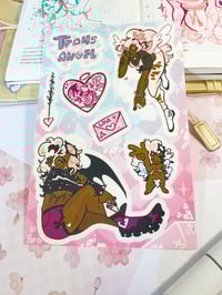Image 1 of [original] trans angel sticker sheet