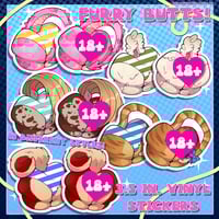 Image 1 of Furry: NSFW Nude/Panty Stickers