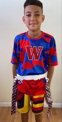 Image 2 of W Blue/Red Fashion Flags 