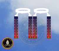 Image 1 of W Blue/Red Fashion Flags 