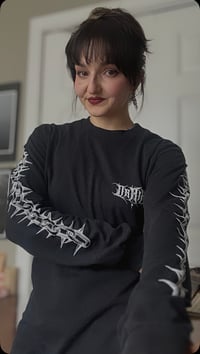 Image 1 of Skull and rose long sleeve 