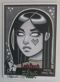 Image of Zombie Tramp Original 1/1 Art Sketch Card