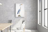 Image 5 of Original Large Great Blue Heron Watercolor Painting
