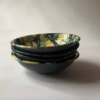 Image 3 of Glossy Deep Sea Floral Everyday Bowl 3