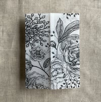 Image 2 of Vintage peony and berries printed unique vellum wrap for 5x7 card Pack of 10