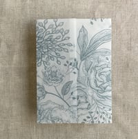 Image 10 of Vintage peony and berries printed unique vellum wrap for 5x7 card Pack of 10