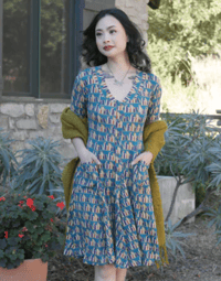 Image 1 of Literature Dress in Library Print