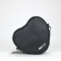 Image 3 of Madden Girl Lola Heart Crossbody Bag with Rhinestones - Black