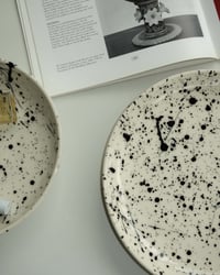 Image 6 of Spiral Plate in Ink Splatter