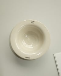 Image 1 of "Some-times" Flat Rimmed Bowl in Cream