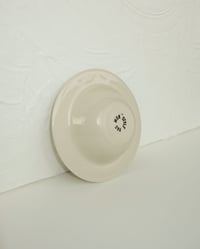 Image 3 of "Some-times" Flat Rimmed Bowl in Cream