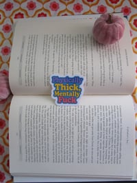 physically thick mentally f*** vinyl sticker