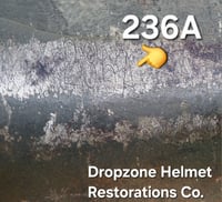 Image 14 of WWII M2 101st Airborne Helmet 506th PIR "E" Co. D-bale Front Seam Firestone-INLAND liner. Captain.