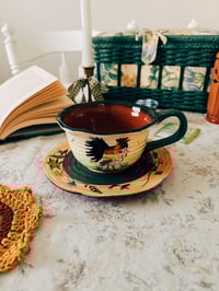 Image 1 of Rooster Teapot & Cup Set