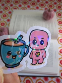 Image 2 of hot cocoa friends sticker vinyl