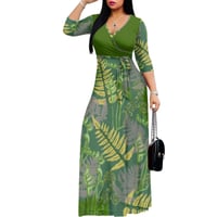 Image 2 of Women’s V Neck Maxi Dress- FERN