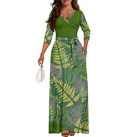 Image 6 of Women’s V Neck Maxi Dress- FERN