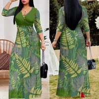 Image 7 of Women’s V Neck Maxi Dress- FERN