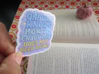 Image 2 of does not need riches vinyl sticker