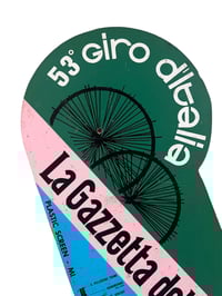 Image 1 of 1970 Giro d’Italia, Race used car plaque, Winner Eddy Merckx 