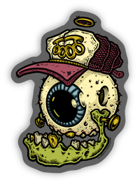 EYEBALL MONSTER HAT STICKERS