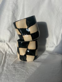 Image 1 of wobbly checker cup