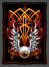 FLYING EYEBALL PINSTRIPE STICKERS