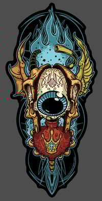 SPLIT EYEBALL SACRED HEART STICKERS