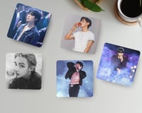 Image 3 of Handmade 3x3 Glossy BTS Member Magnets – Custom Photo Option Available