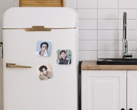 Image 4 of Handmade 3x3 Glossy BTS Member Magnets – Custom Photo Option Available