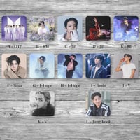 Image 5 of Handmade 3x3 Glossy BTS Member Magnets – Custom Photo Option Available