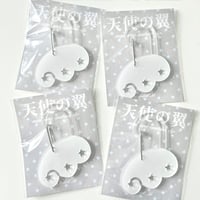 Image 2 of Angel Wing Carabiner Clip  - charm and trinket holder