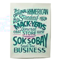 Image 1 of Variety - Painted Paper Sign (Original)